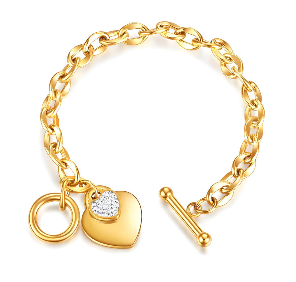 Aurora bracelet with a charm