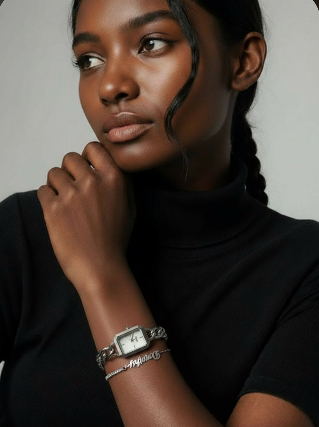 Classic Personalised Name Bracelet in Gold