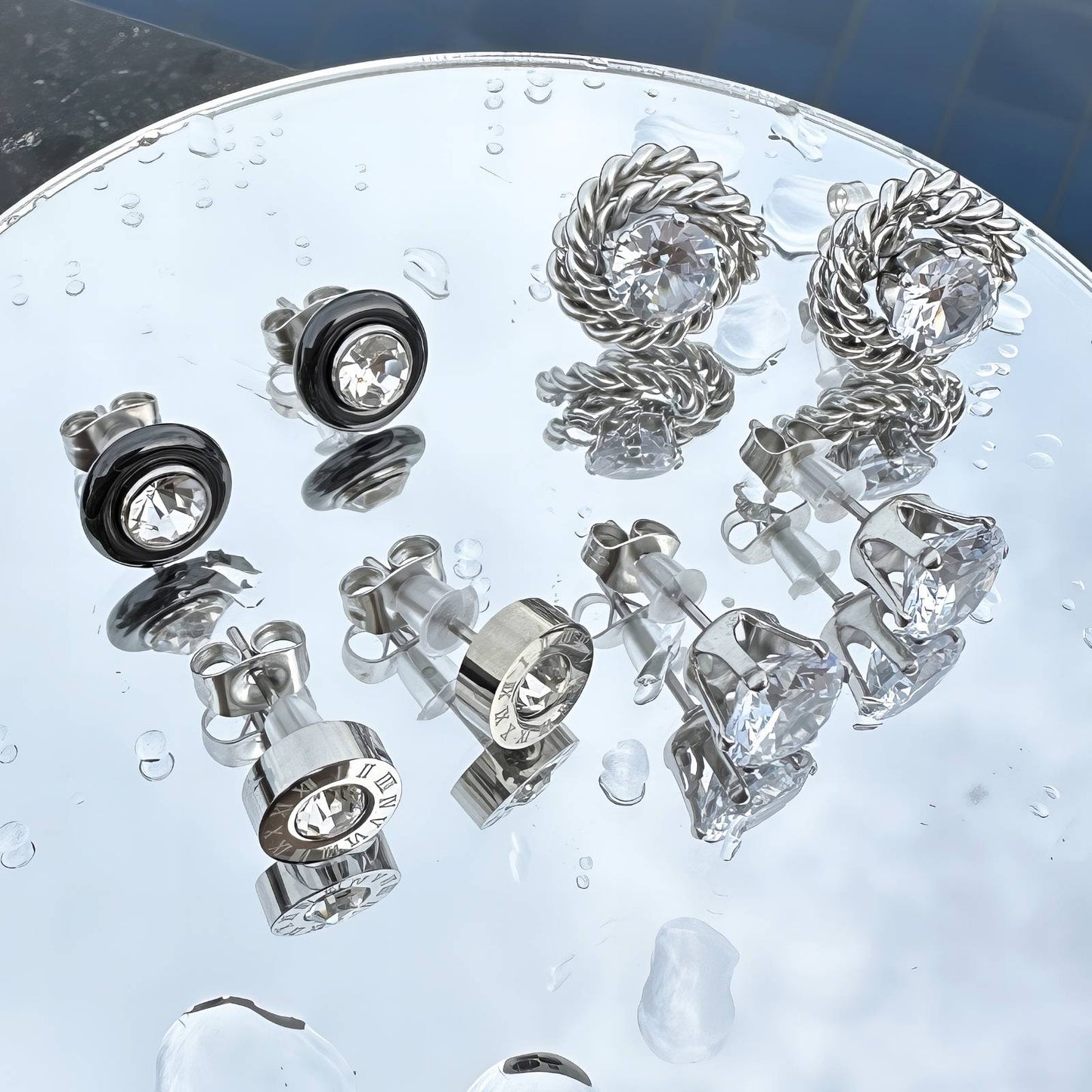 Classic earrings silver