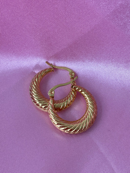 Aurora hoop earrings