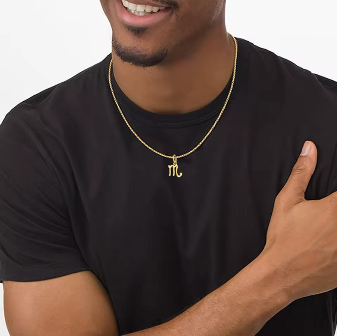 Gold Zodiac signs personalised necklace