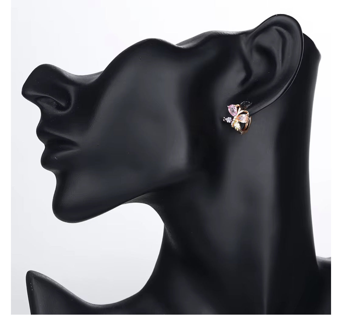 Butterfly Earrings white