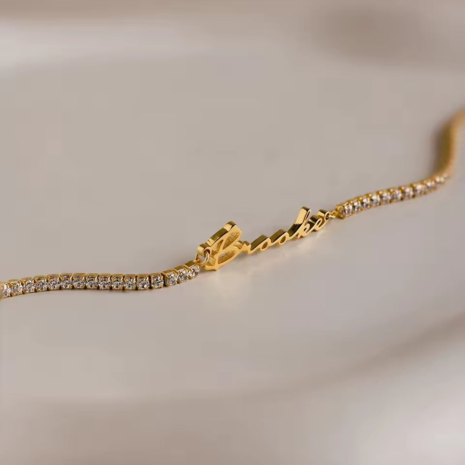 Icy name bracelet personalised